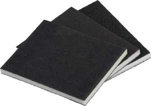 Wolfcraft schuursponzen | k60, k120, k180 | 98 x 123 x 10mm | 3 stuks - 2895000