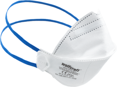Wolfcraft vouwmaskers | ffp2 | 2 stuks - 4945000