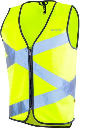 Wowow reflectievest crossroad jacket maat m geel