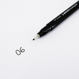 Tombow • fineliner mono drawing pen, line width 06 (approx. 0.50 mm), black