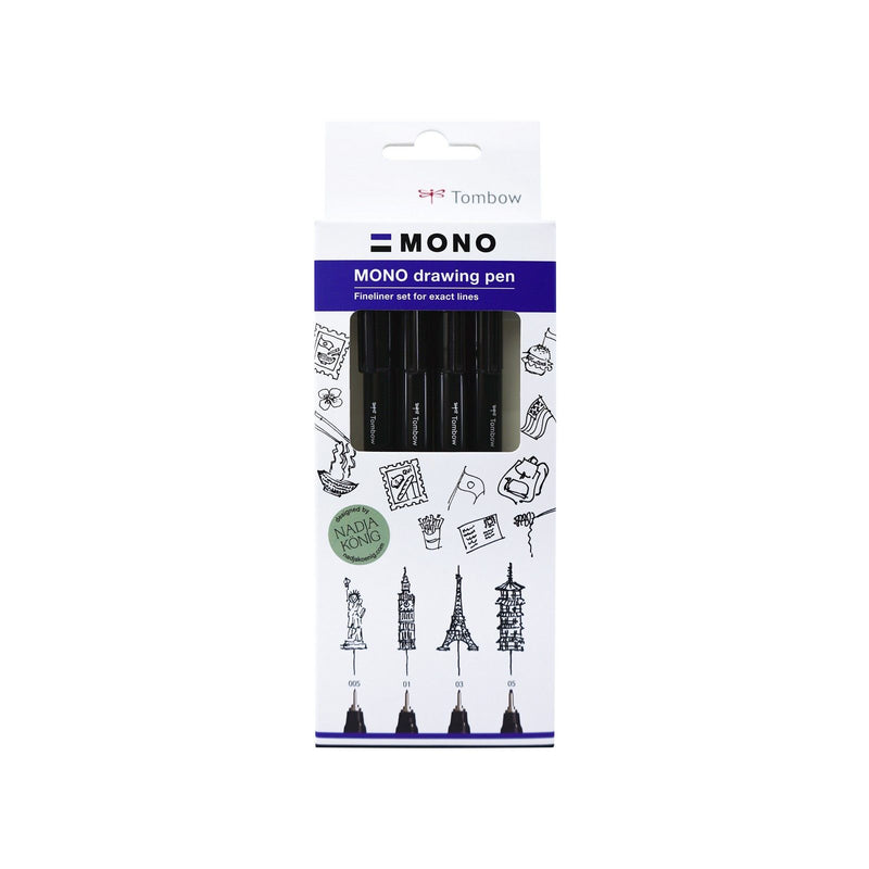 Load image into Gallery viewer, Tombow • mono drawing pen fine set, 4x
