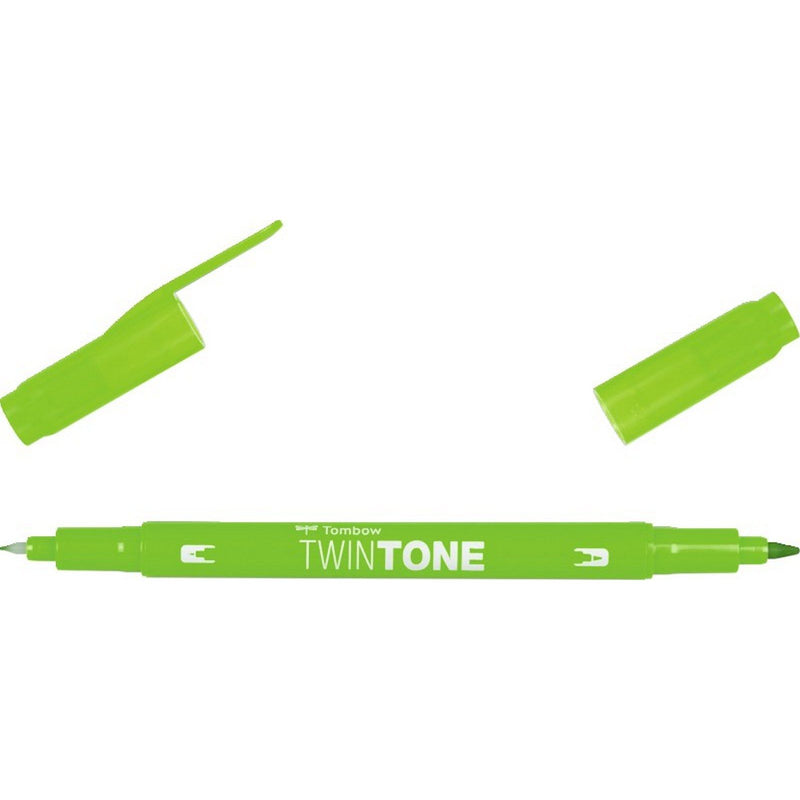 Load image into Gallery viewer, Tombow • twintone dual-tip brushpen yellow green
