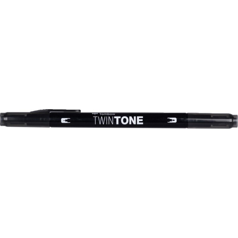 Load image into Gallery viewer, Tombow • twintone dual-tip brushpen black
