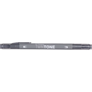 Tombow • twintone dual-tip brushpen grey