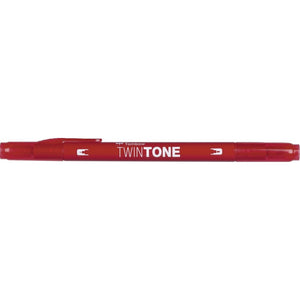 Tombow • twintone dual-tip brushpen strawberry red