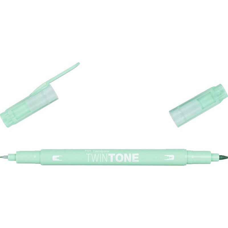 Load image into Gallery viewer, Tombow • twintone dual-tip brushpen mint green

