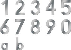 Metafranc huisnummer 2 a2 120mm - wu0424017