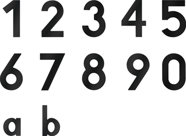 Metafranc huisnummer 7 120mm zwart - wu0424667