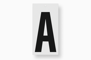 Metafranc plakletter 100mm zwart e - wu0510080