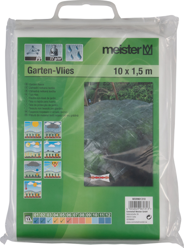 Meister dekzeil voor de tuin 10x1.5m wit - wu9961310