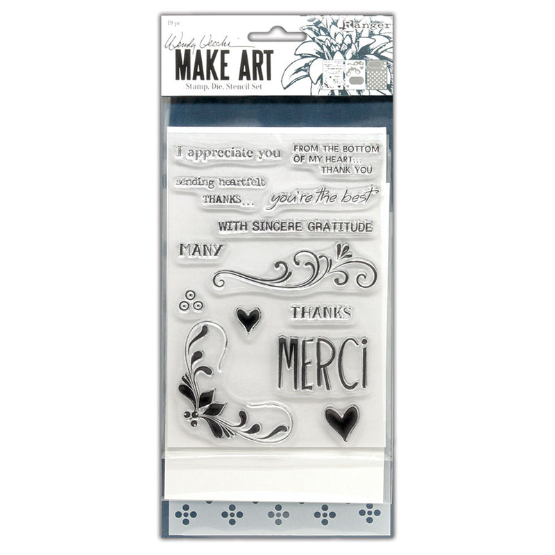 Load image into Gallery viewer, Ranger ink ranger • make art stamp, die stencil set merci more
