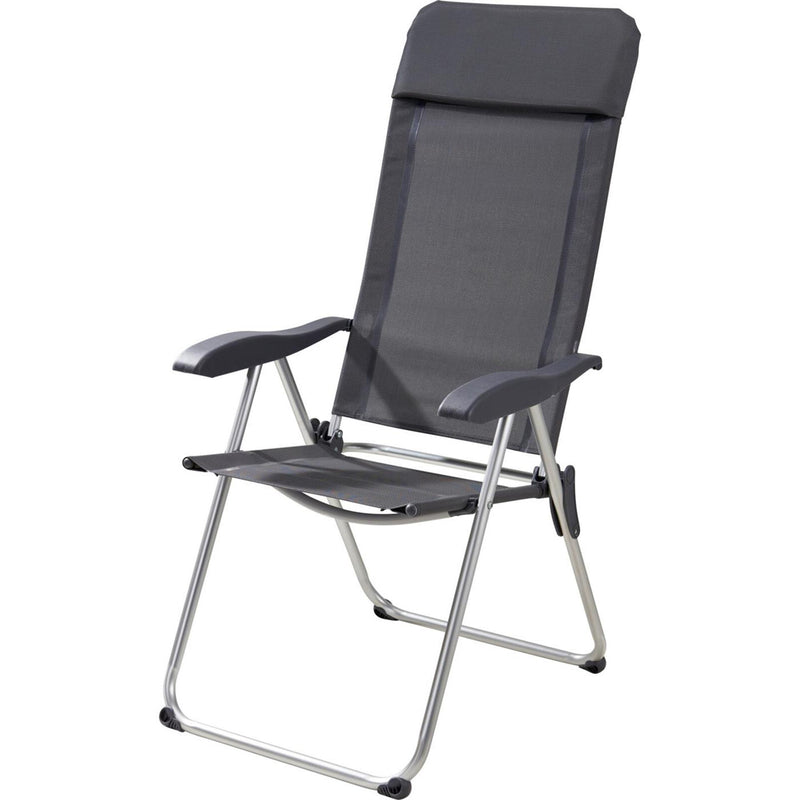 Cargue la imagen en el visor de la galería, Campingstoel grijs 69x58x111cm
