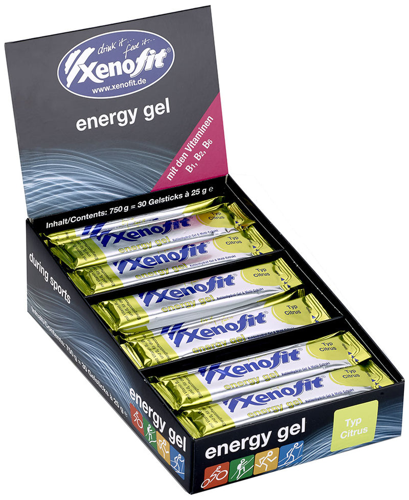 Load image into Gallery viewer, Xenofit energy gel 30x25g box
