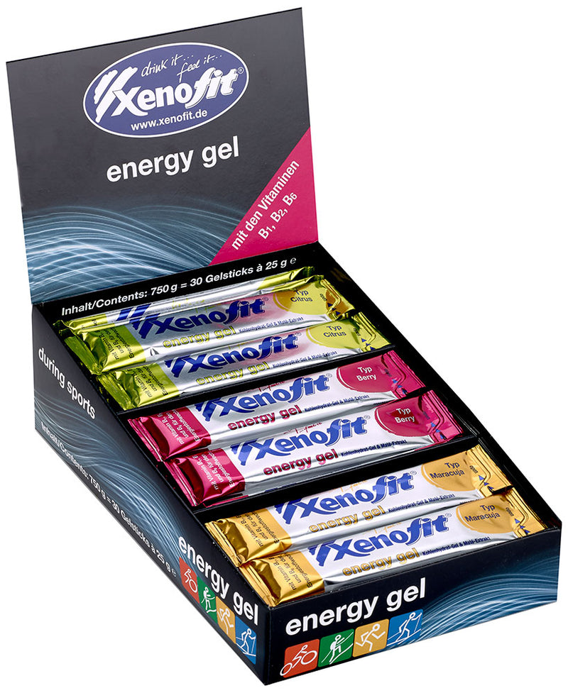 Load image into Gallery viewer, Xenofit energy gel 30x25g box
