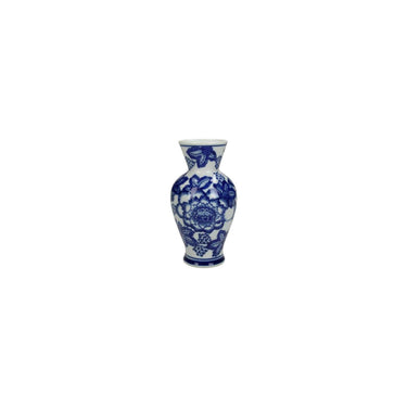 Kersten vaas aardewerk blue 16x9x9cm