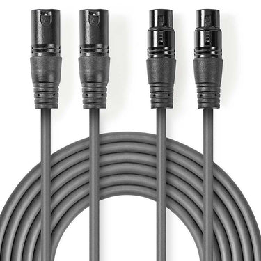 Nedis xlr kabel - stereo - gebalanceerd
