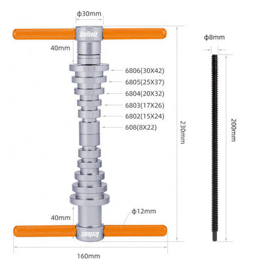 Icetoolz xpert naaflagerinstallatie in koffer, e296