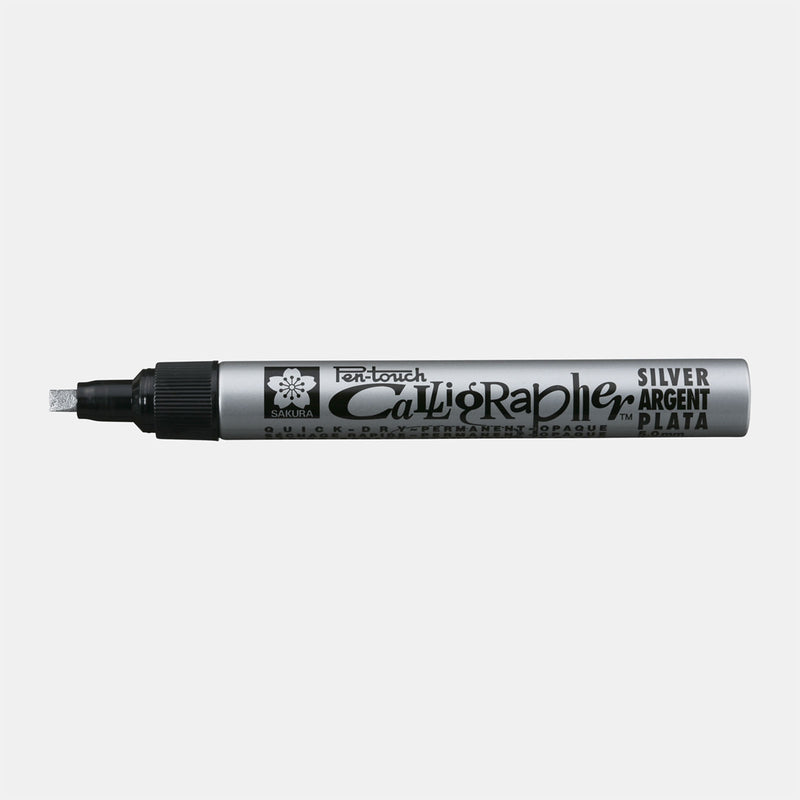 Load image into Gallery viewer, Sakura • pen-touch kalligrafie pen medium zilver
