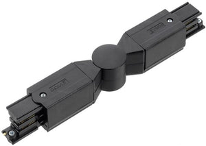 Enzo xts hoekstuk instelbaar tbv. rail 3-fasen zwart - 5050044