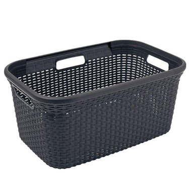 Curver style wasmand rotanstyle 45 liter antraciet 27x38x59cm