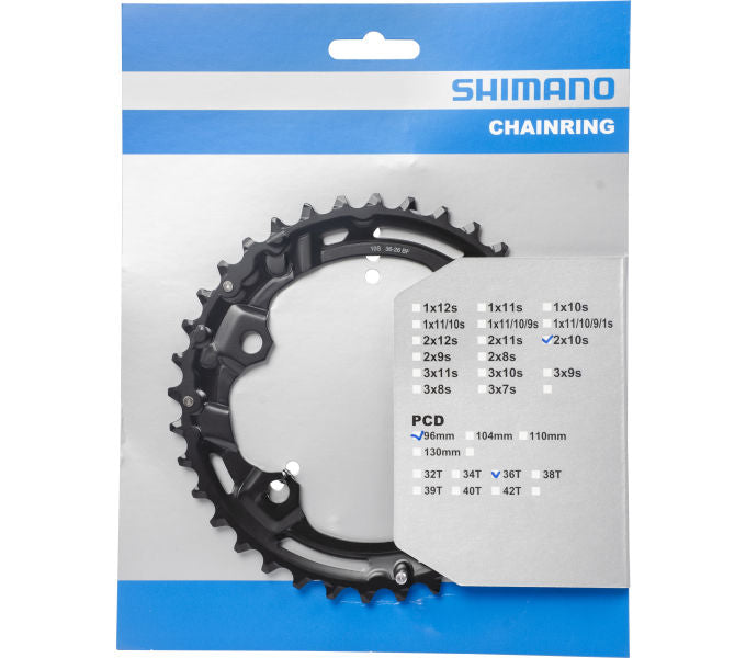 Load image into Gallery viewer, Shimano blad 36t 10v deore fc-m4100 96 64mm y0le98010
