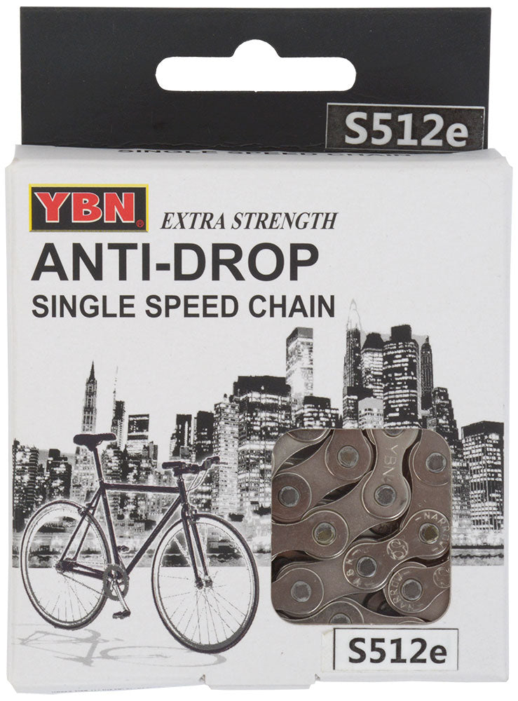 Load image into Gallery viewer, Ybn singlespeed e-bike chain s512e s2 136 links 1 2”x1 8”
