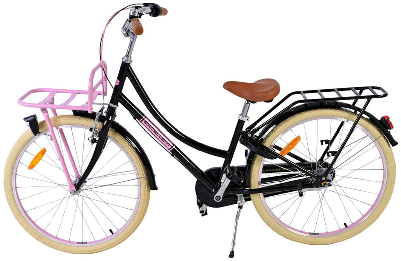 Afbeelding laden in galerijviewer, Volare Excellent Kinderfiets - Meisjes - 24 inch - Zwart - 3 Versnellingen
