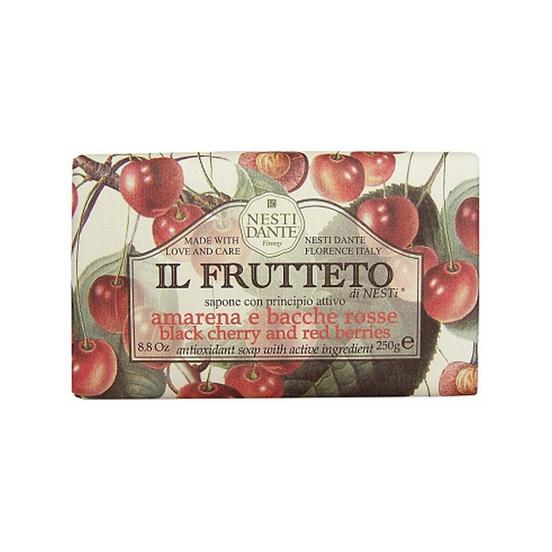 Afbeelding laden in galerijviewer, Nesti dante il frutteto black cherry red berries zeep 250gr.
