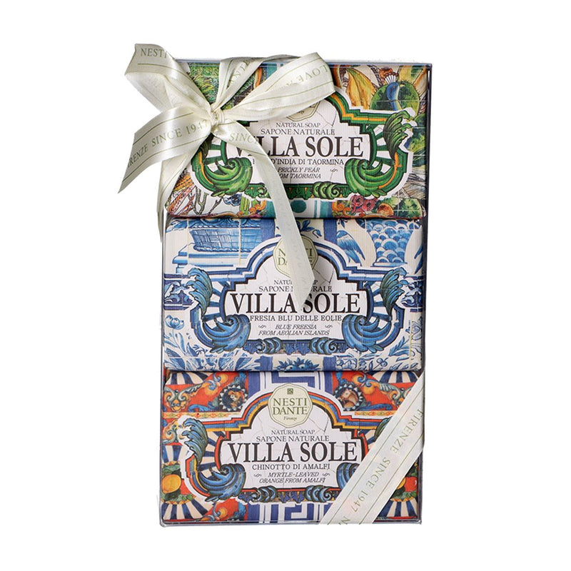 Afbeelding laden in galerijviewer, Nesti dante geschenkset zeep villa sole 3x250gr.
