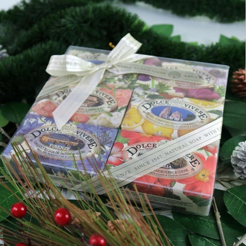 Load image into Gallery viewer, Nesti dante dolce vivere geschenkset zeep 6x150gr.
