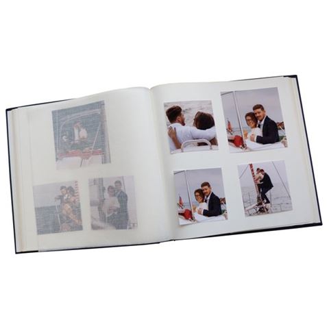 Load image into Gallery viewer, Zep Foto Album OB313130 Cotton Con Velina Blue met 30 Sheets 31x31 cm

