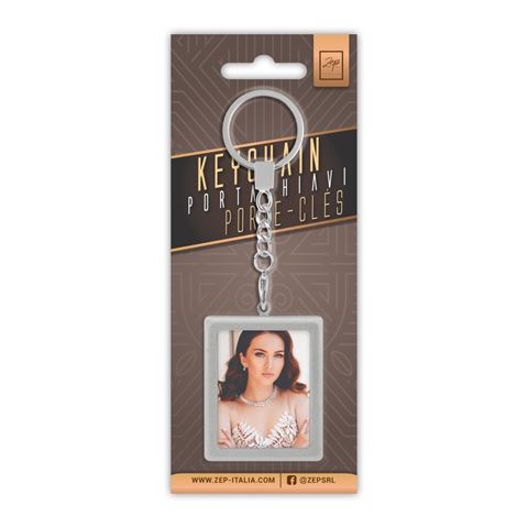 Zep foto sleutelhanger aa9s silver 35x45 mm