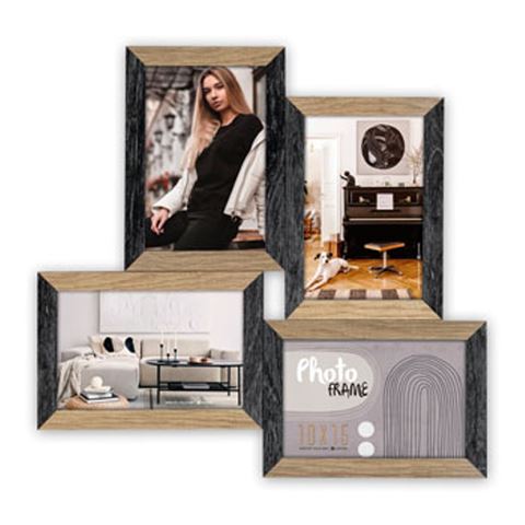 Load image into Gallery viewer, Zep fotolijst dn485b vercelli black 4q 4x 10x15 cm
