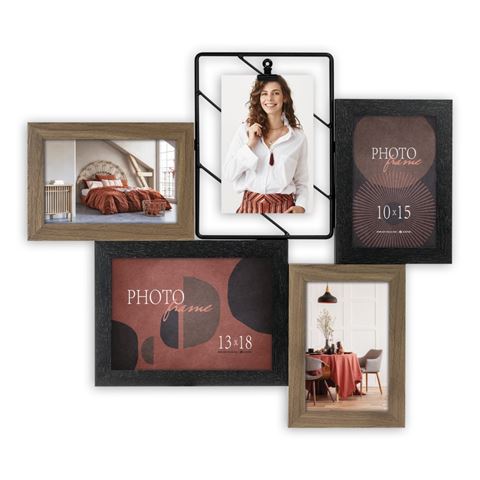 Load image into Gallery viewer, Zep Fotolijst DN562 Nocera 4x 10x15 cm 1x 13x18
