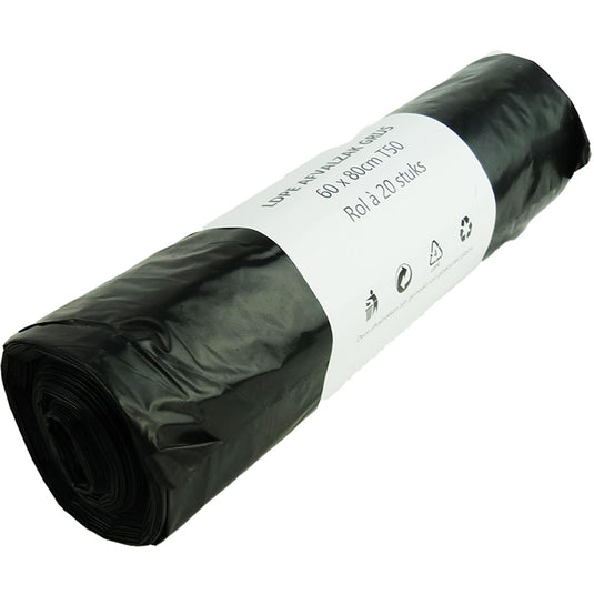Vuilniszakken - 60 liter - 20 stuks