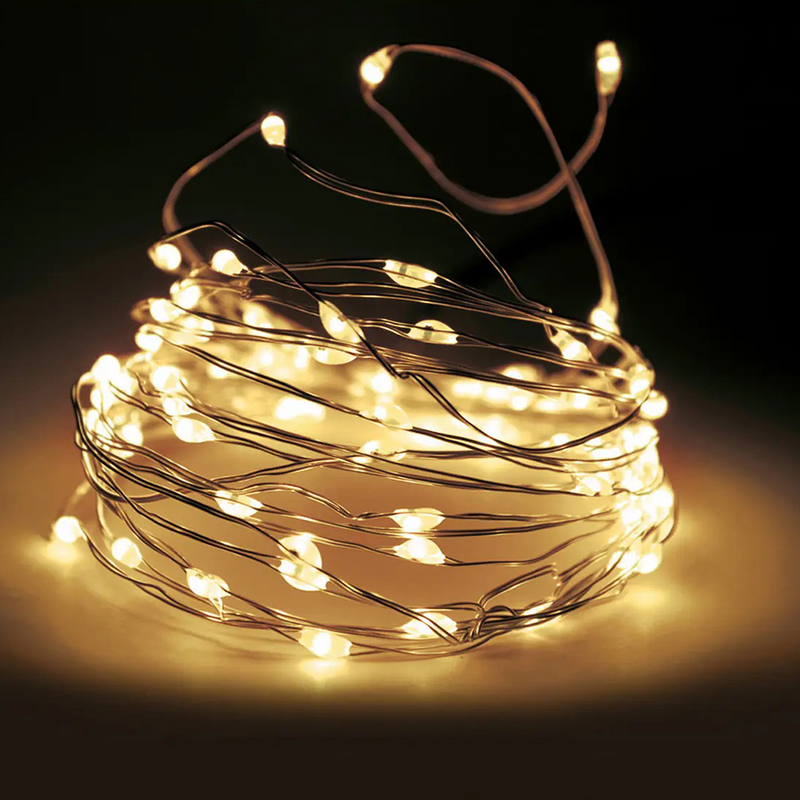 Chargez l'image dans la visionneuse de la galerie, Zilverdraad flashing led ww 100 leds 495cm
