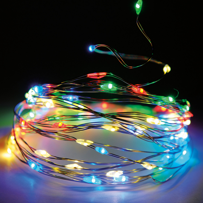 Cargue la imagen en el visor de la galería, Zilverdraad led multicolor 240 leds 2390cm
