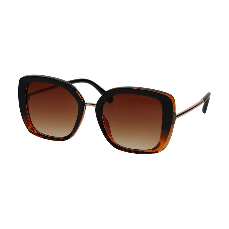 Load image into Gallery viewer, Spectrum zonnebril vlinder gradient tortoise bruin dames
