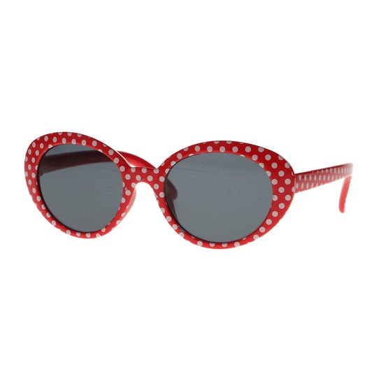 Spectrum zonnebril rood stippen smoke glas kids meisje