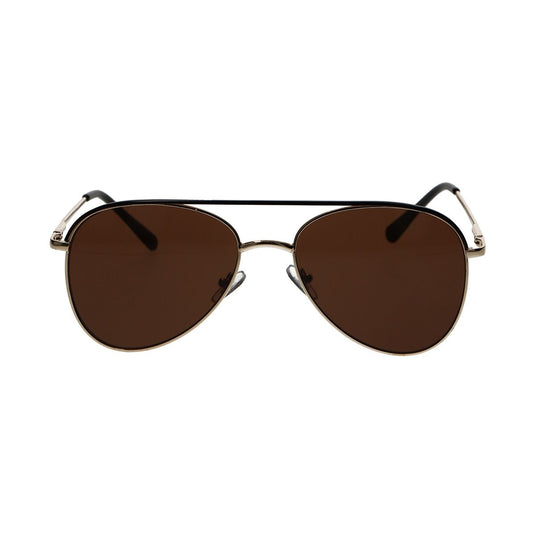 Spectrum zonnebril piloot goud zwart bruin heren