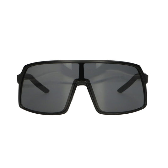 Spectrum zonnebril mat zwart smoke glas heren