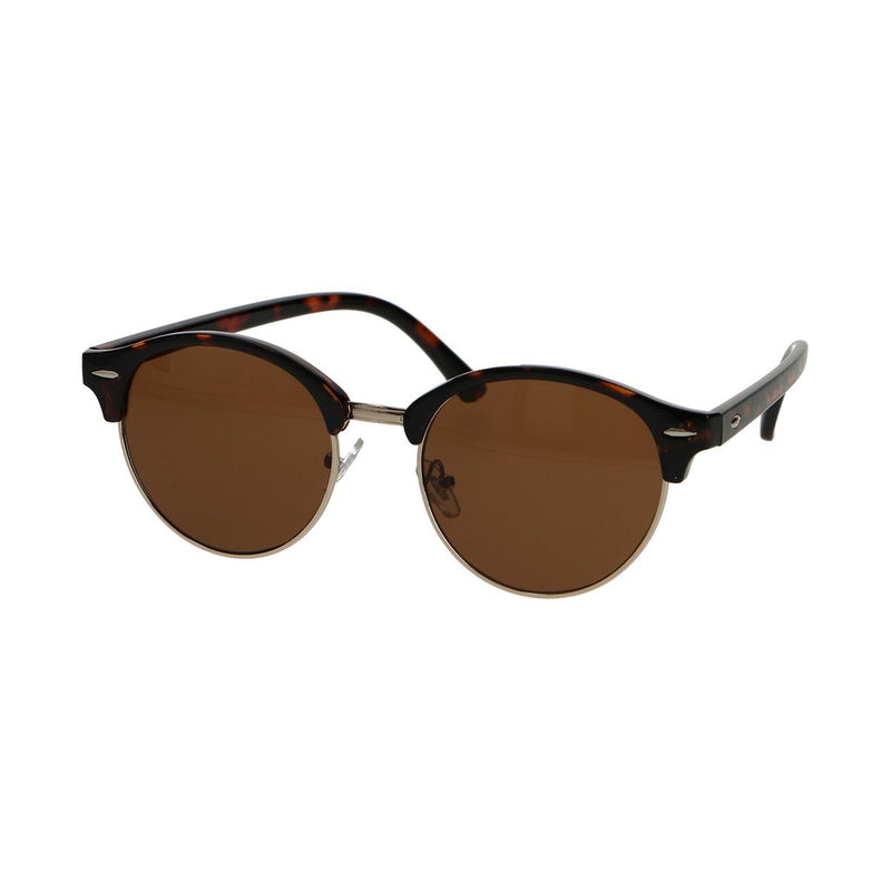 Load image into Gallery viewer, Spectrum zonnebril club rond havana goud bruin unisex
