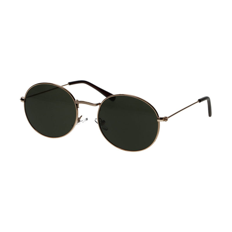 Load image into Gallery viewer, Spectrum zonnebril plat ovaal goud metaal groen unisex
