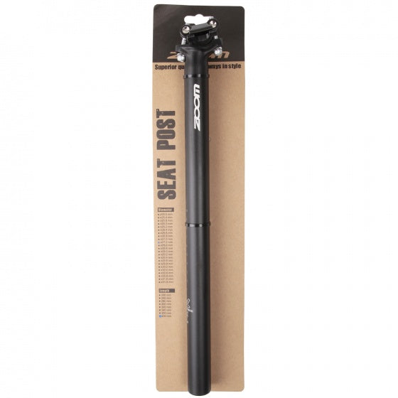 Load image into Gallery viewer, Zoom Zadelpen vast 30.9 x 400 mm aluminium zwart
