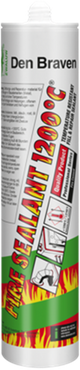 Den braven zwaluw fire sealant 1200°c | 310 ml | zwart - 10394501
