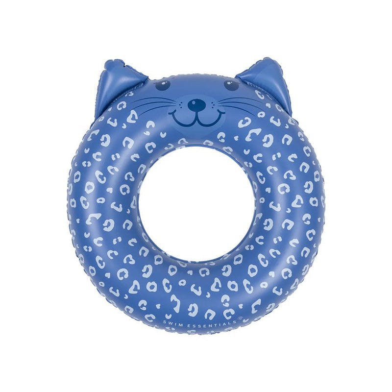 Load image into Gallery viewer, Leopard | blauwe dierenzwemband ø 55 cm
