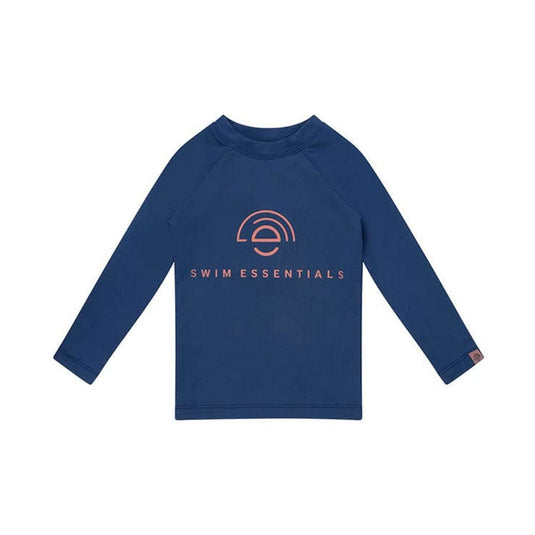 Pure tones | donkerblauw uv zwemshirt met lange mouwen