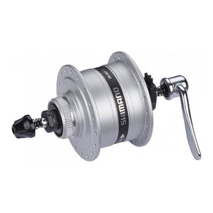 Shimano naafdynamo 32g uitval disc 6v 3 watt dh-3d37-qr zilver