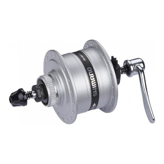 Shimano naafdynamo 32g uitval disc 6v 3 watt dh-3d37-qr zilver