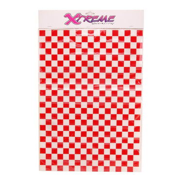 Diverse stickerset blokvlag rood